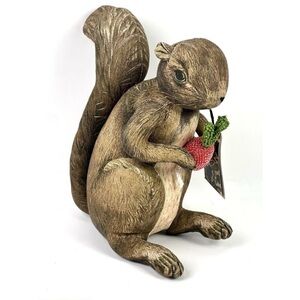 Charming Brown Squirrel Figurine